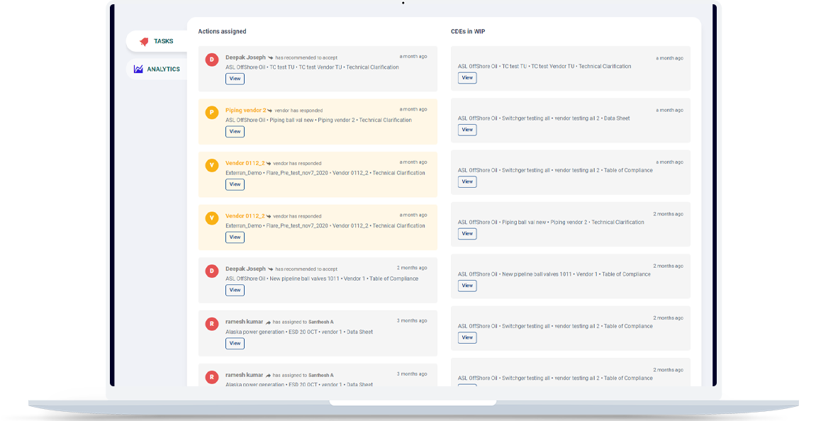 Rudy Software - Rudy assigned actions