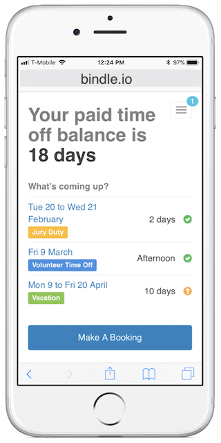 Bindle Software - Bindle is also optimized for use on mobile devices, allowing employees and managers to access it from anywhere