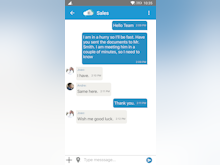 Brosix Software - Brosix chat rooms on Android screenshot