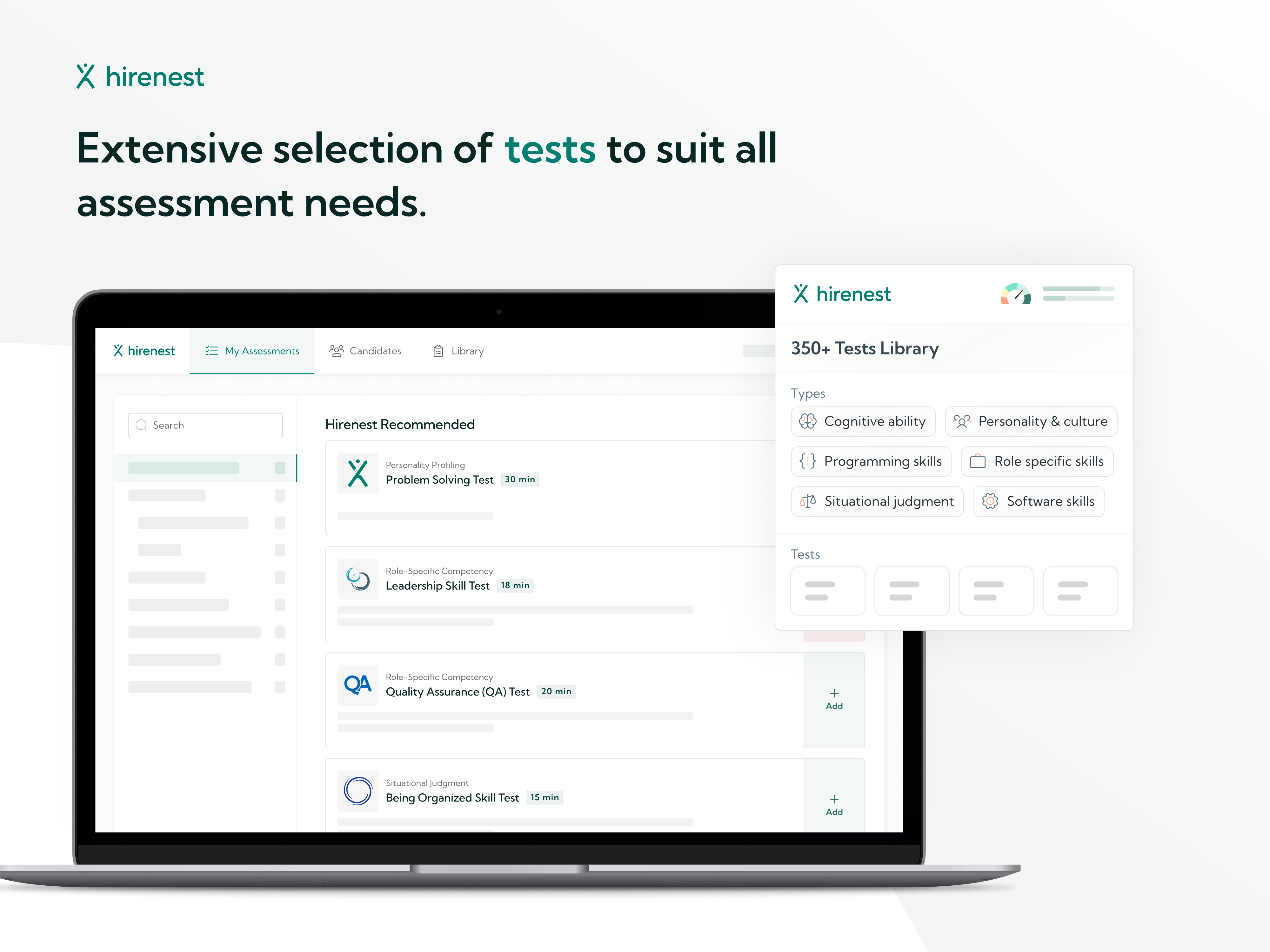 Hirenest test library