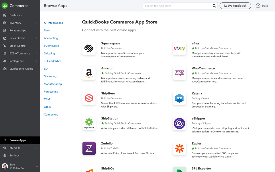 QuickBooks Commerce add-on apps