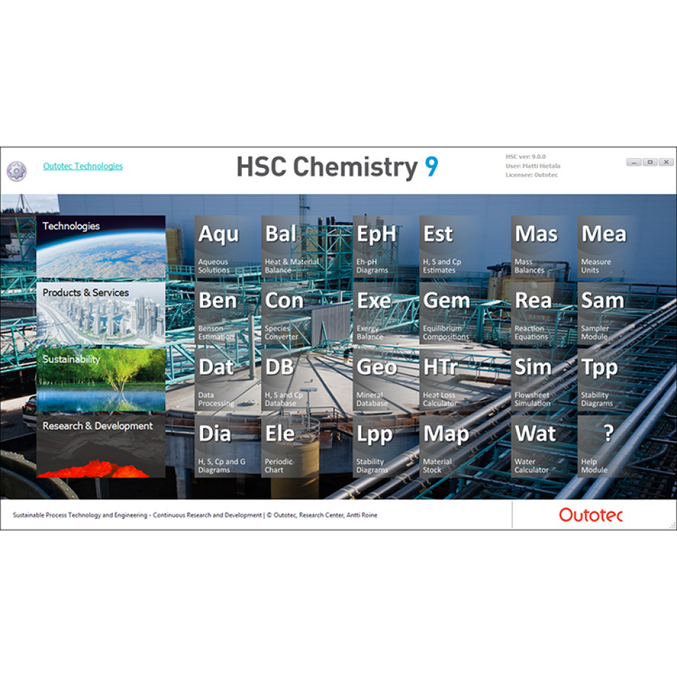 HSC Chemistry Logiciel - 1