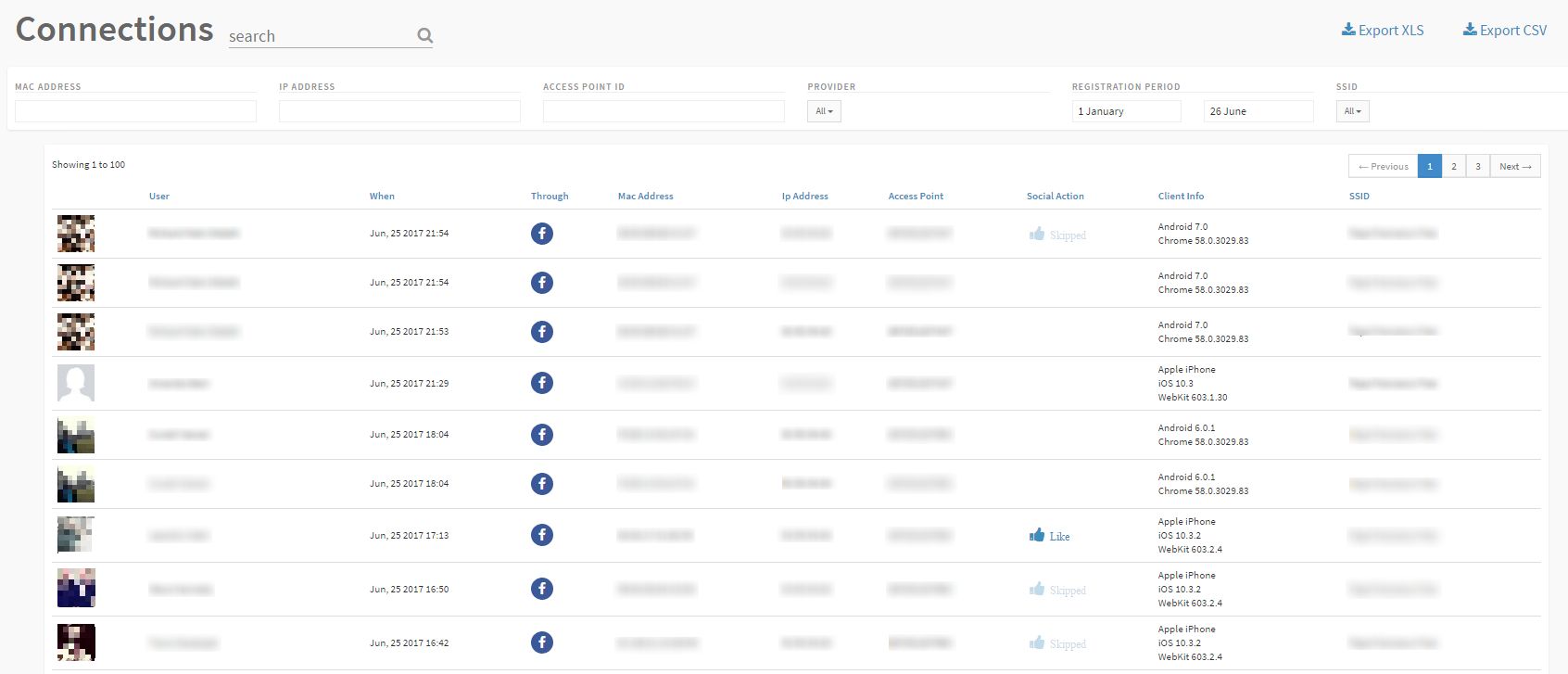 Tanaza WiFi connections