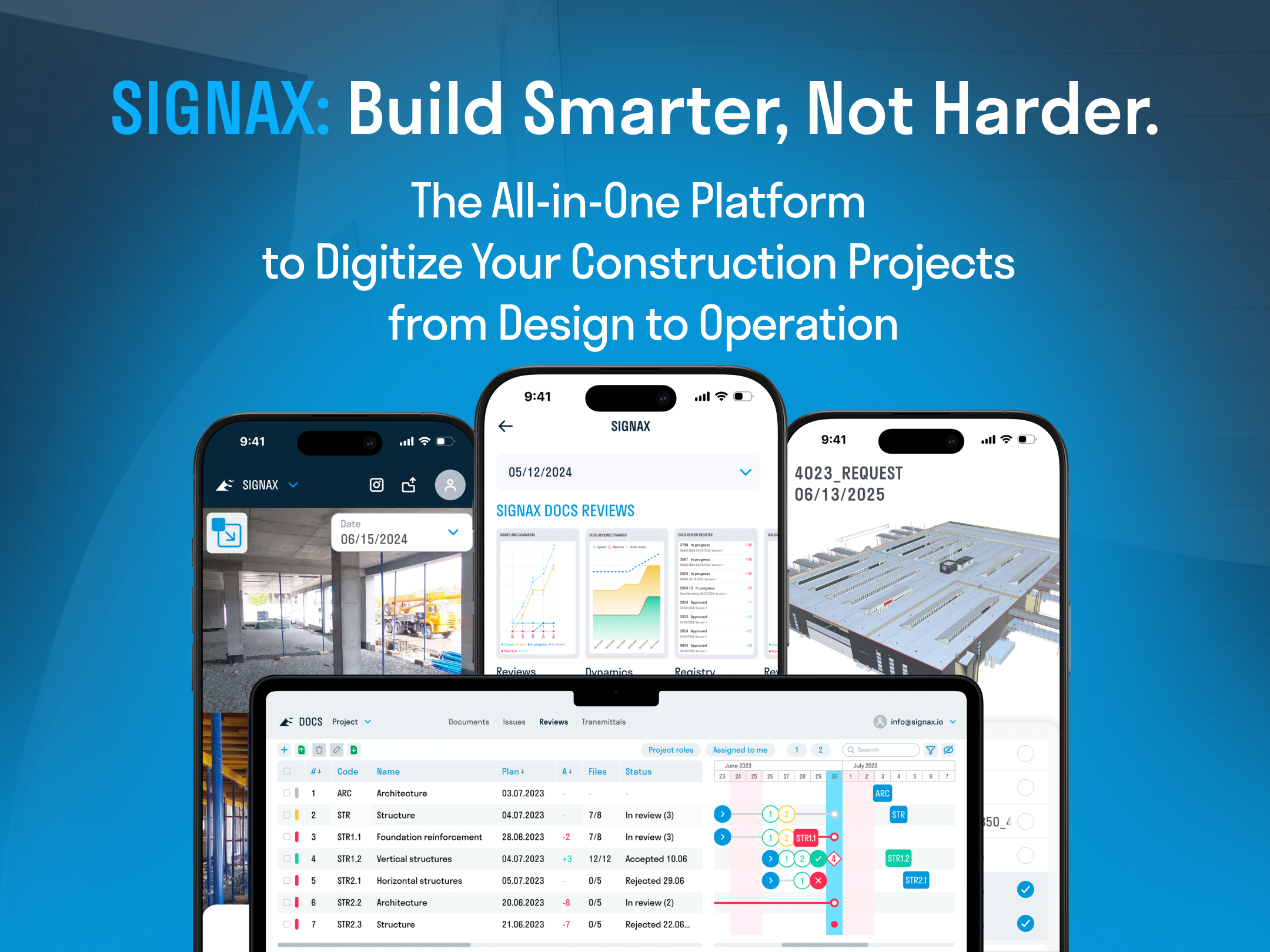 SIGNAX screenshot: SIGNAX project collaboration