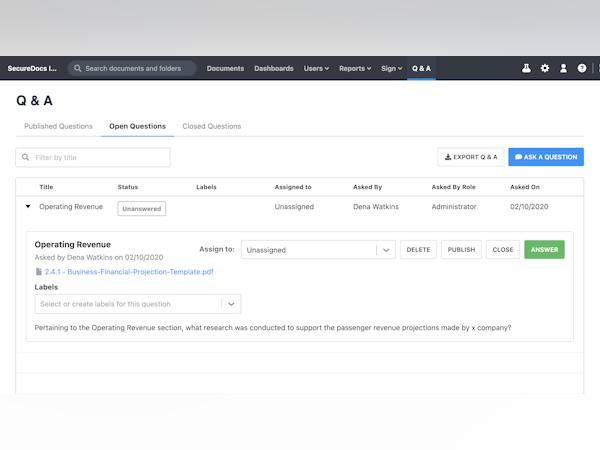 SecureDocs Data Room Pricing, Cost & Reviews - Capterra UK 2025