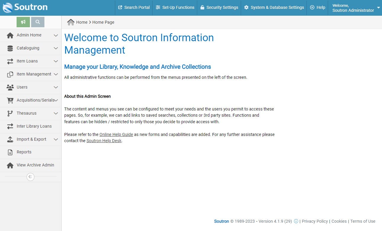 Soutron Software - Soutron Information Management for Archives, Libraries, Knowledge Centers and beyond