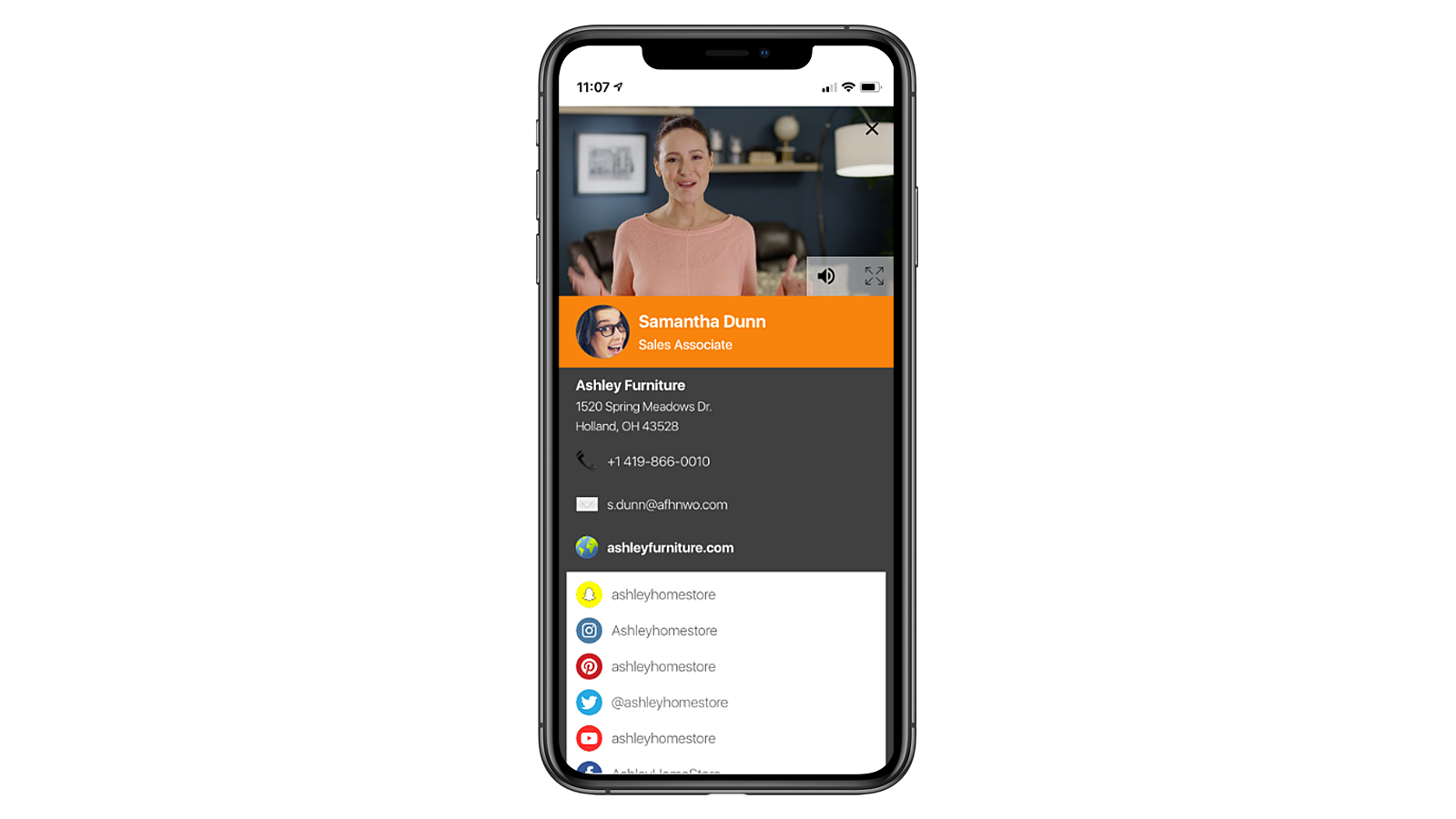 Switchit screenshot: Switchit helps sales professionals and teams easily share their contact details using beautiful digital business cards that support engaging video content to help market their brand, product or service when networking.
