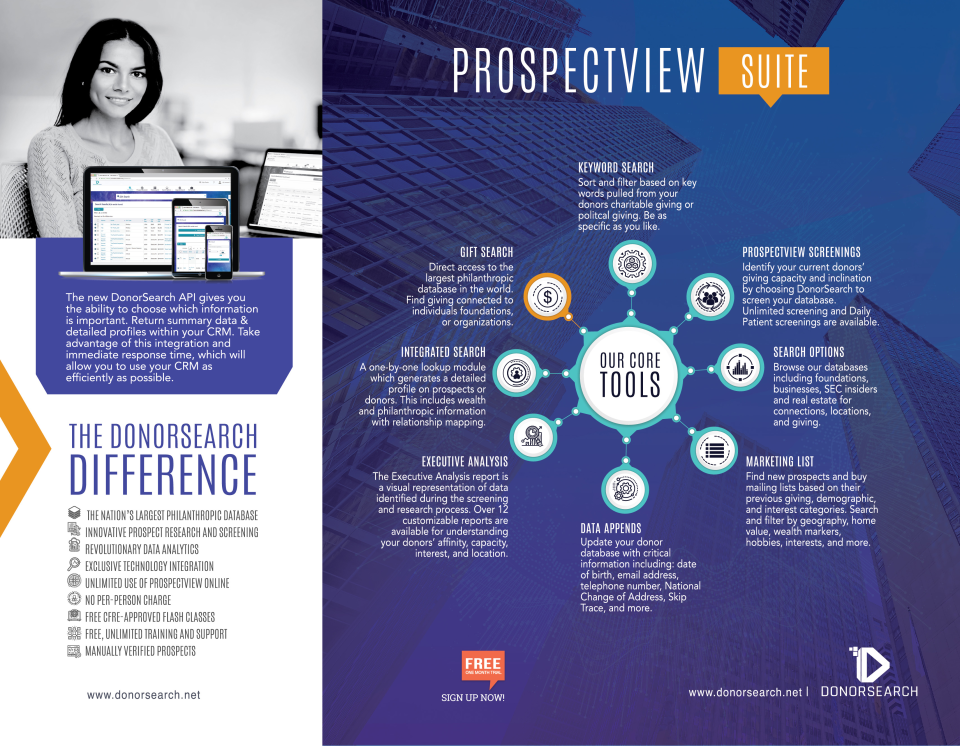 DonorSearch provides a lo-thumb