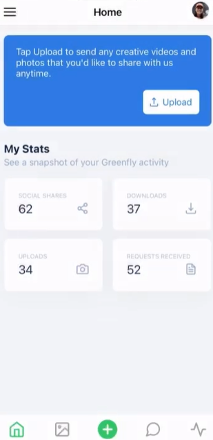 Greenfly screenshot: Greenfly upload media