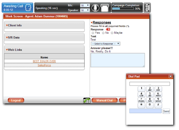 Users can upload their contact list, choose a template, then schedule their calls to get started