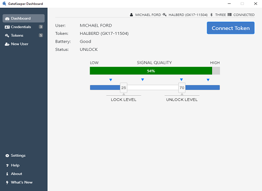 GateKeeper Enterprise dashboard
