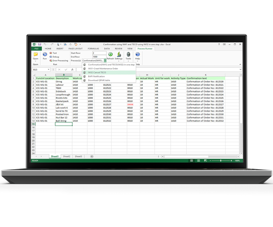 Process Runner Logiciel - 3