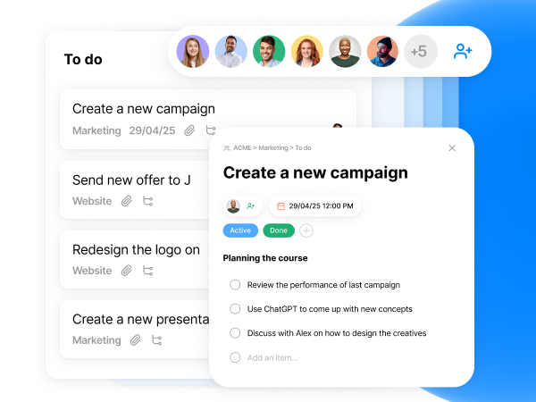 Any.do screenshot: Team collaboration made clear and simple.