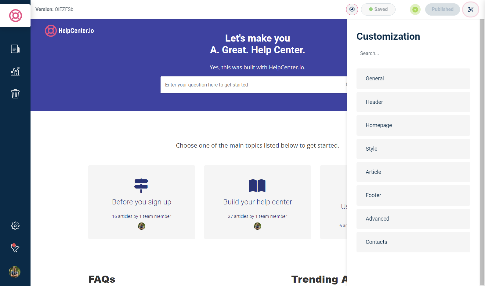 HelpCenter.io Logiciel - 3