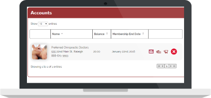 Members can view their membership status and history from the member portal