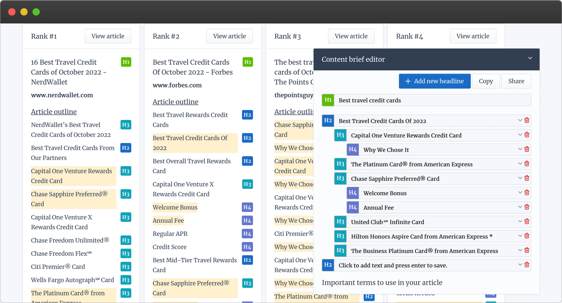 Contentpace Software - Contentpace dashboard