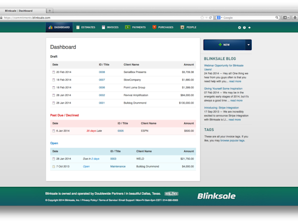Blinksaleソフトウェア - 1