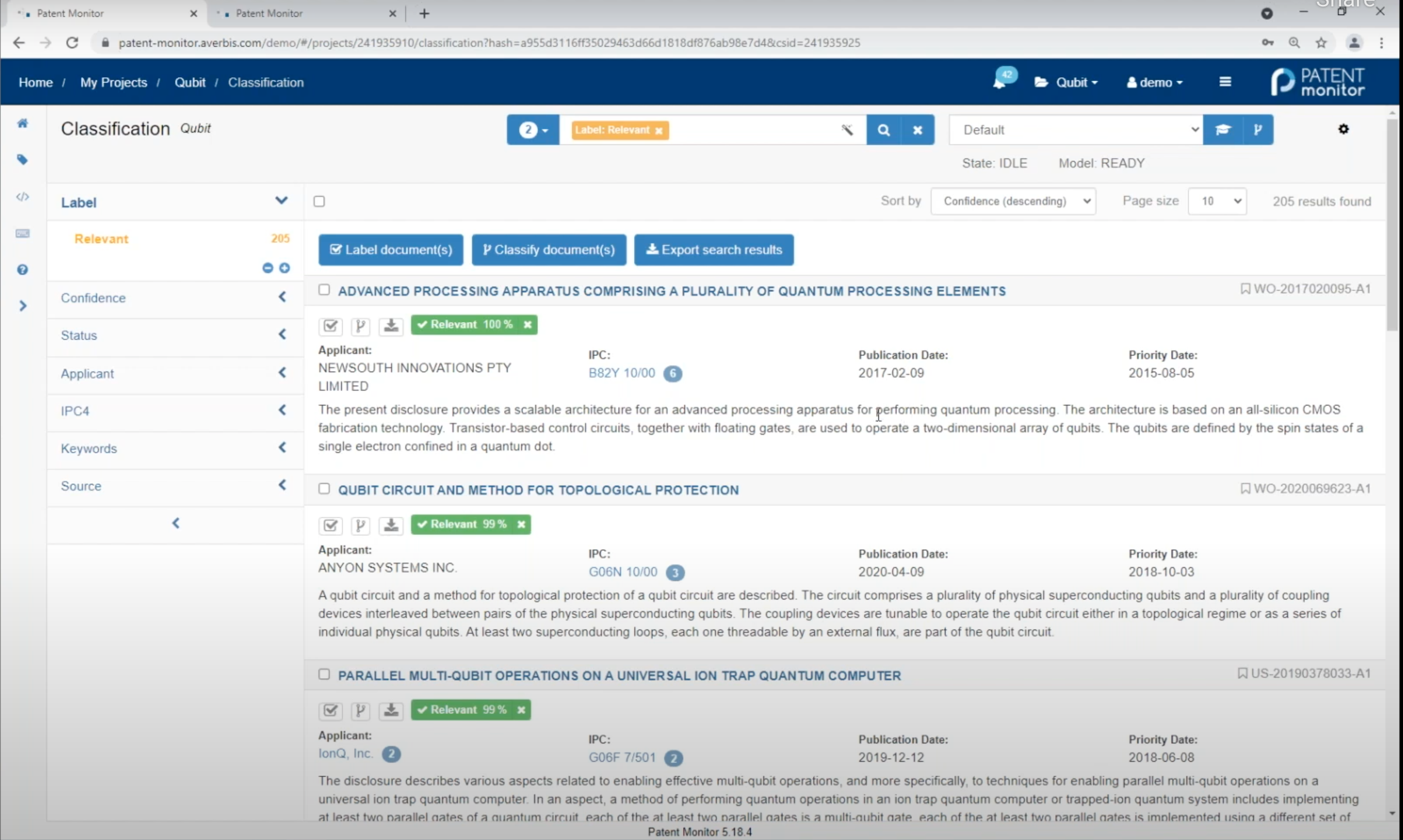 Patent Monitor Software - 1