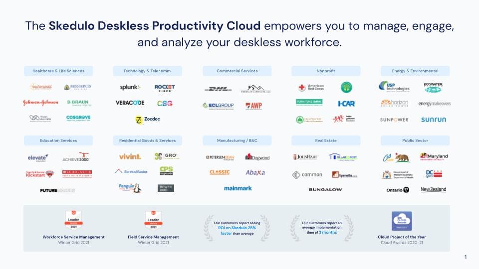 Skedulo Software - Skedulo helps organizations across a wide range of industries