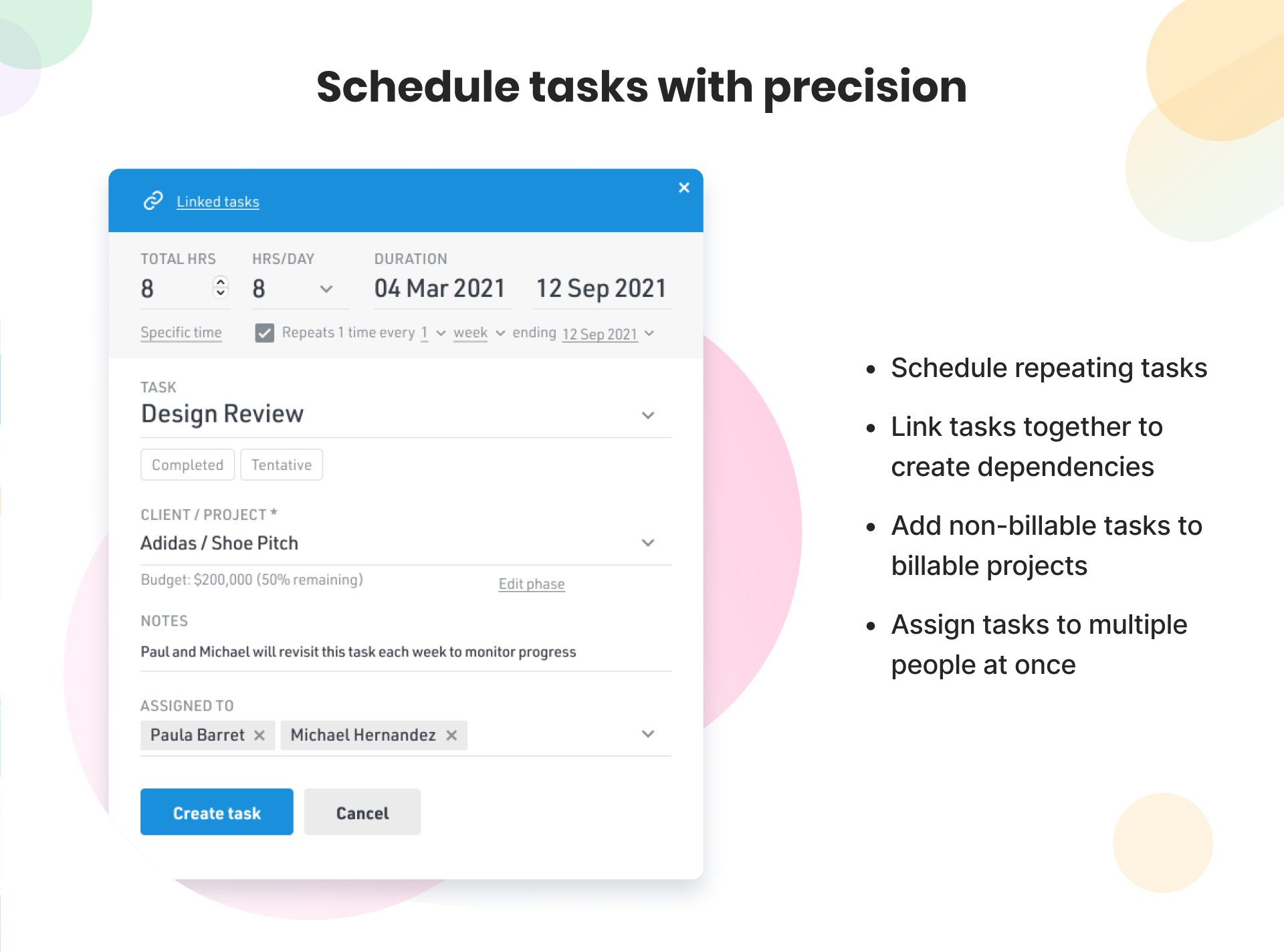Fast and easy-to-use resource scheduling tools