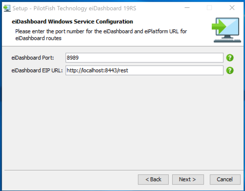 eiPlatform system configuration screenshot