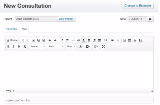 Create and log new consultations