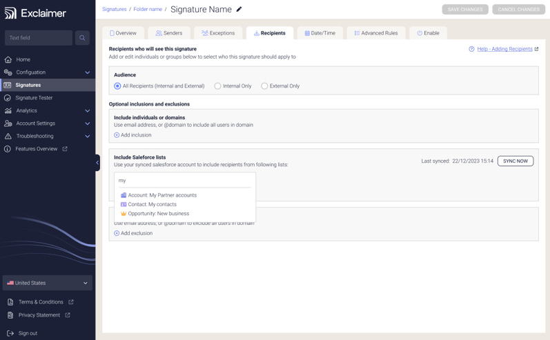 Assign signatures to teams, departments, or entire organizations. Tailor messages for specific recipients, fostering engagement through personalized approaches.
