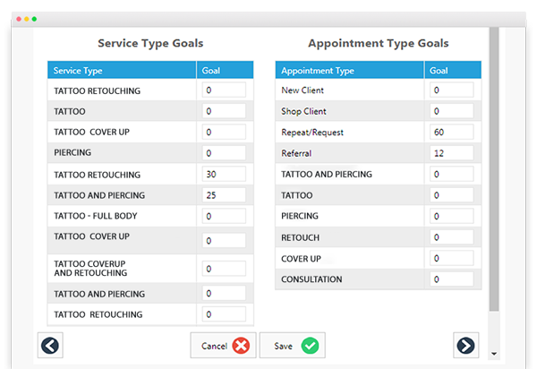 Envision Ink goal setting and tracking