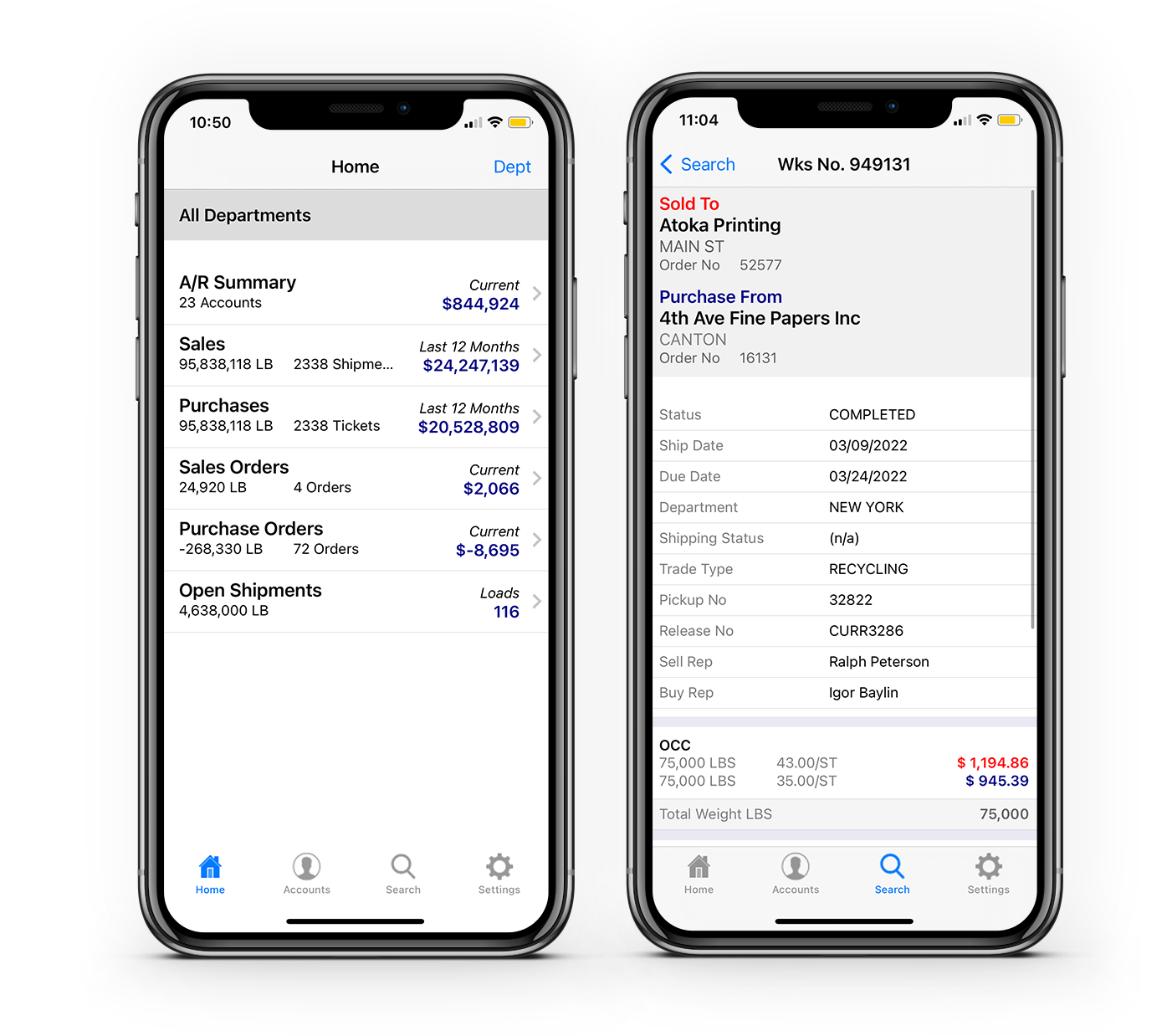 cieTrade's mobile reporting app, cieMobile, provides users with secure, real time connectivity to cieTrade account information and reports while on the go.