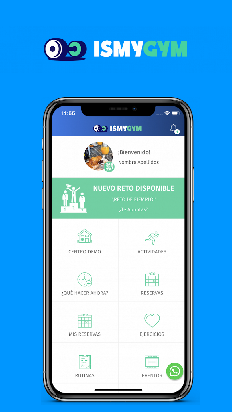 IsMyGym screenshot: IsMyGym dashboard