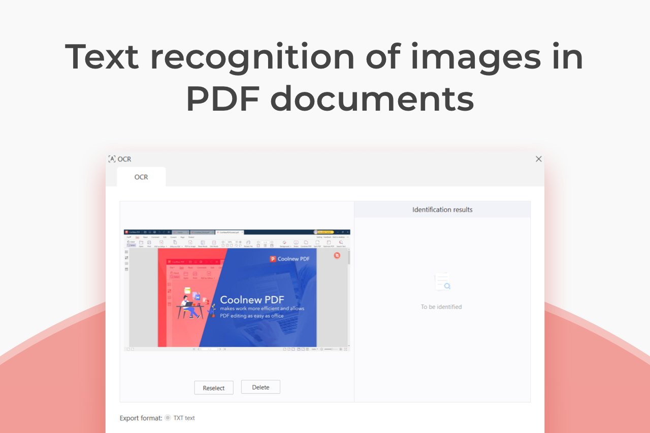 Coolnew PDF text recognition