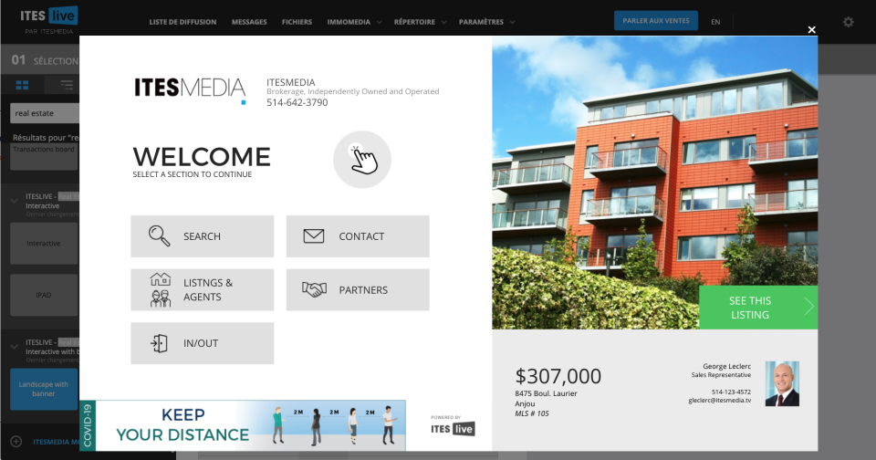 interactive screen-thumb