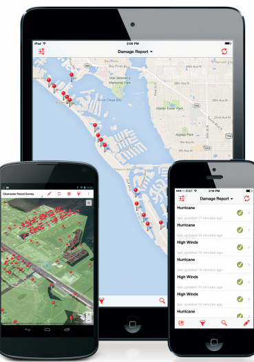 Fulcrumapp.com Software - Data can be displayed on a web map interface for quality checks and analysis