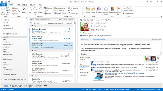Microsoft Outlook Software - Get a unified view of all emails, calendars, contacts, and files