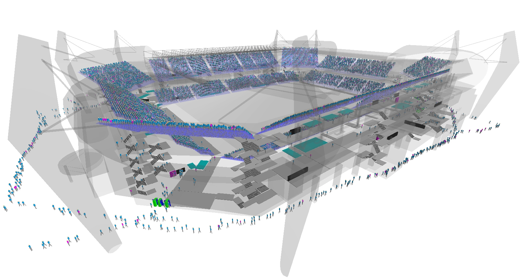 3D Stadium model view