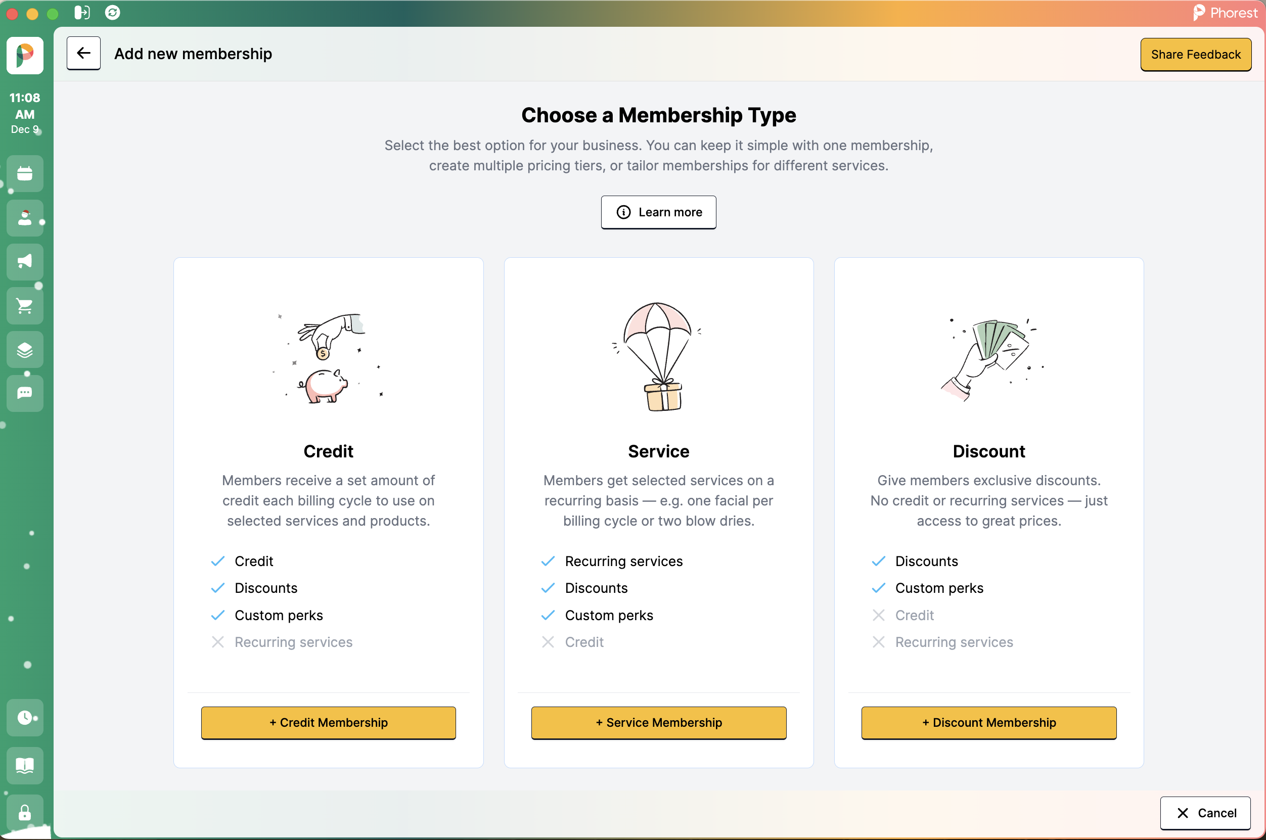 Phorest Software - Memberships