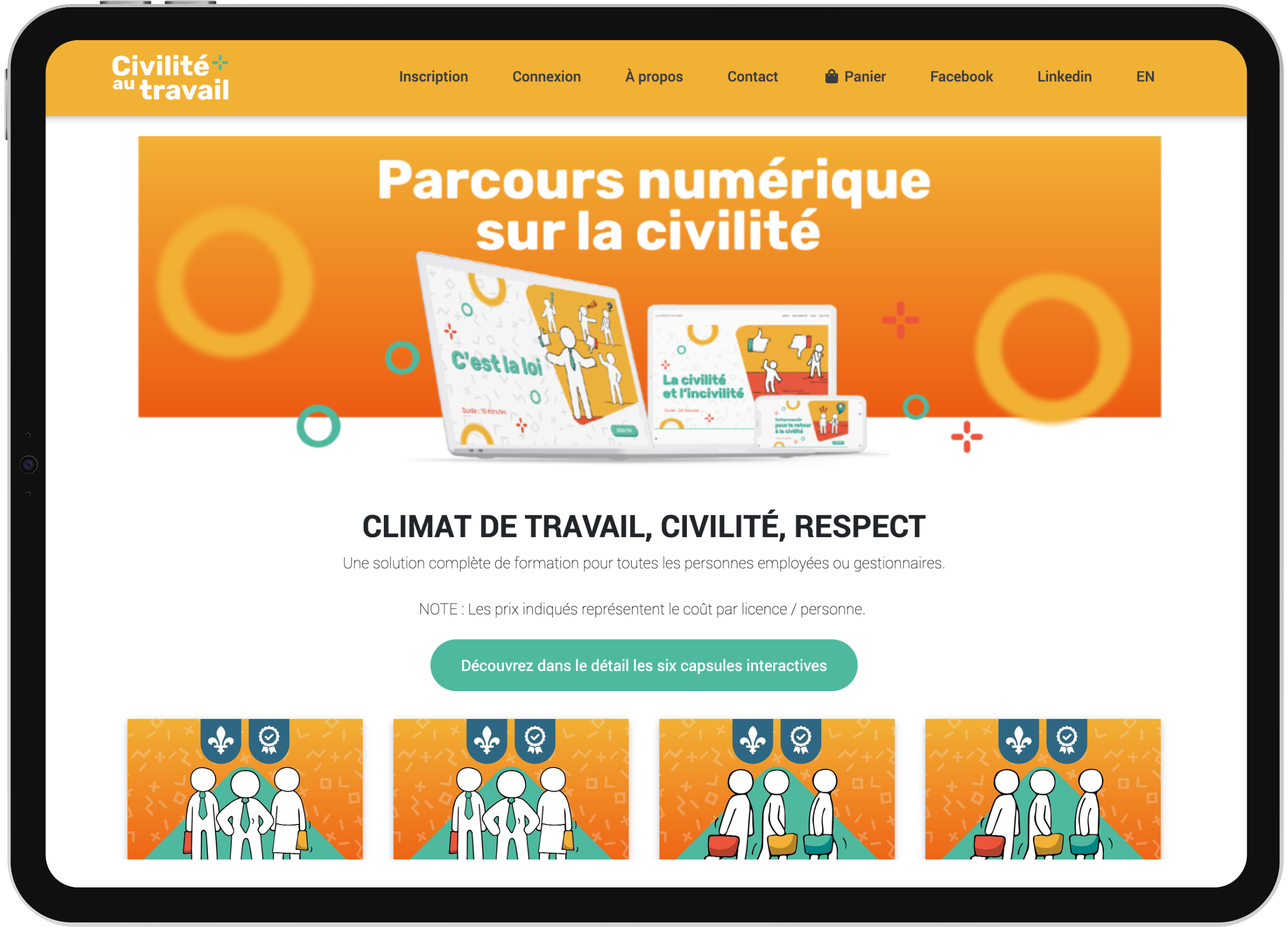 illuxiLMS screenshot: illuxiLMS user dashboard