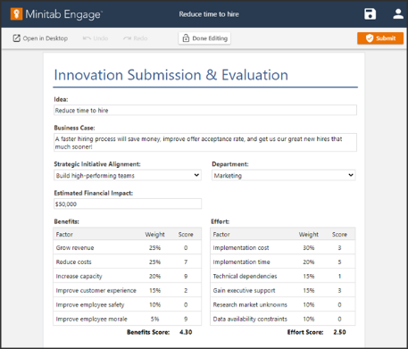 Minitab Engage Logiciel - 1