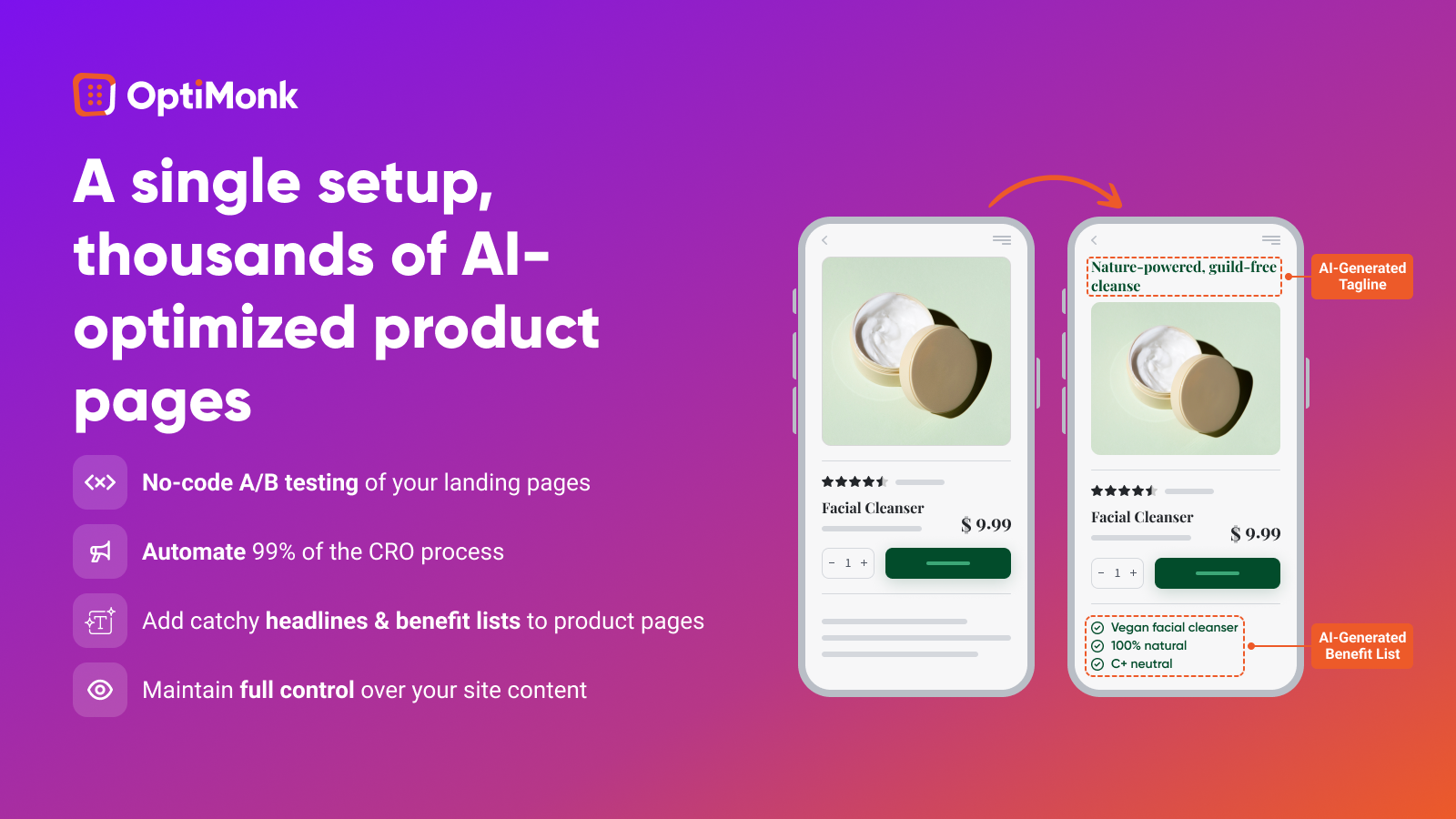 Smart Product Page Optimizer: upgrade all pages with AI-powered, personalized copy and turn them into effective sales pages