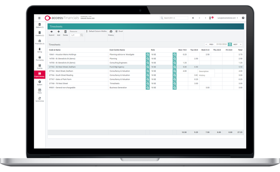 Access Financials Software - 3