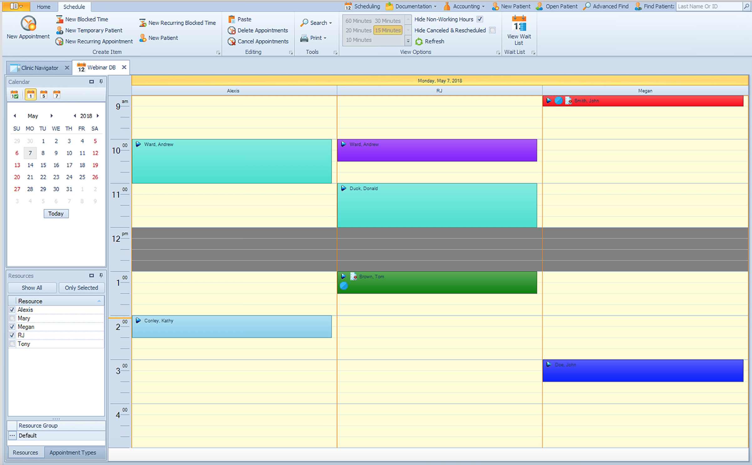TheraOffice Software - Scheduling
