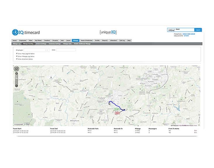 IQ Timecard Software - IQ:timecard screenshot