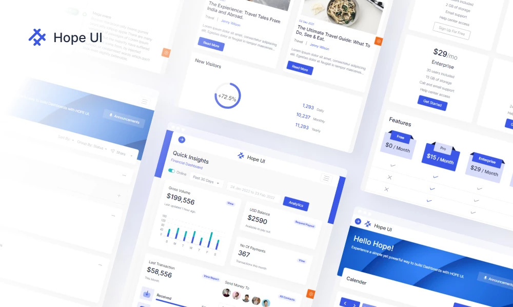 Admin Dashboard Template and UI Components Library | Hope UI