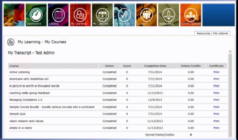 WesNet Learning my courses