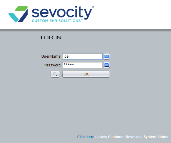 Sevocity Software - Log in