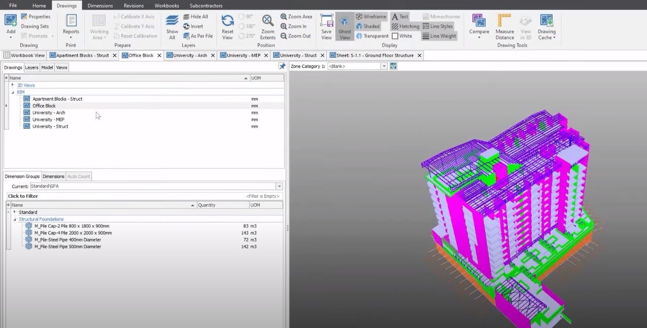 RIB CostX Software - Extract quantities directly from the BIM file