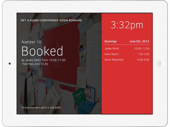 Get a Room screenshot: Check conference room availability from a single screen