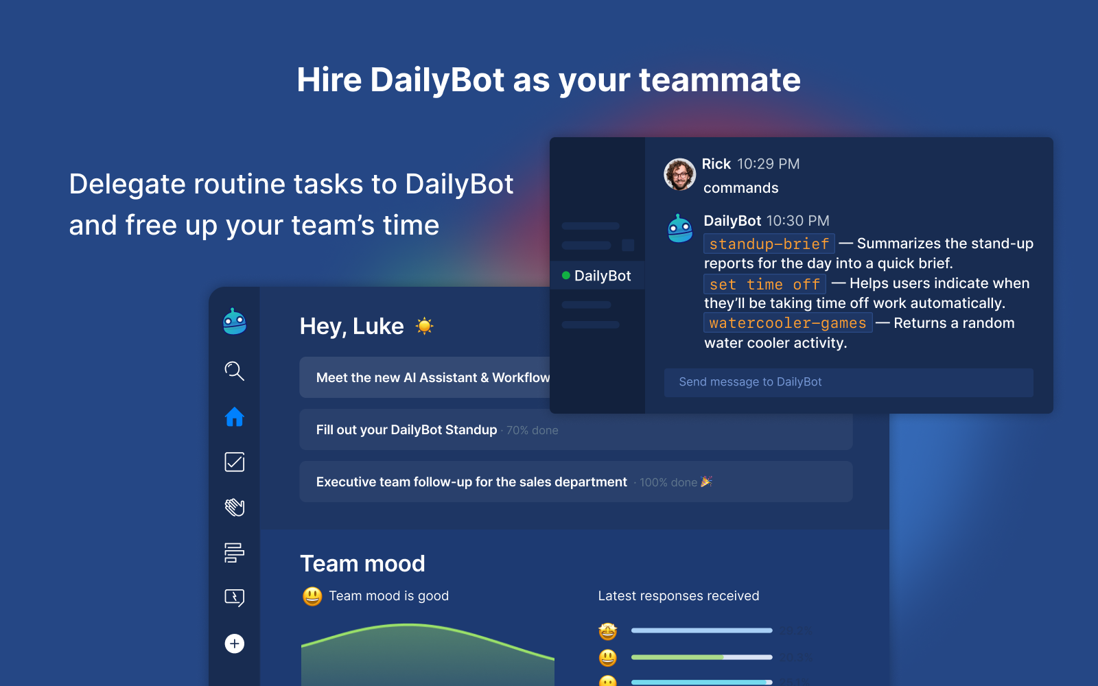 Hire DailyBot as your teammate