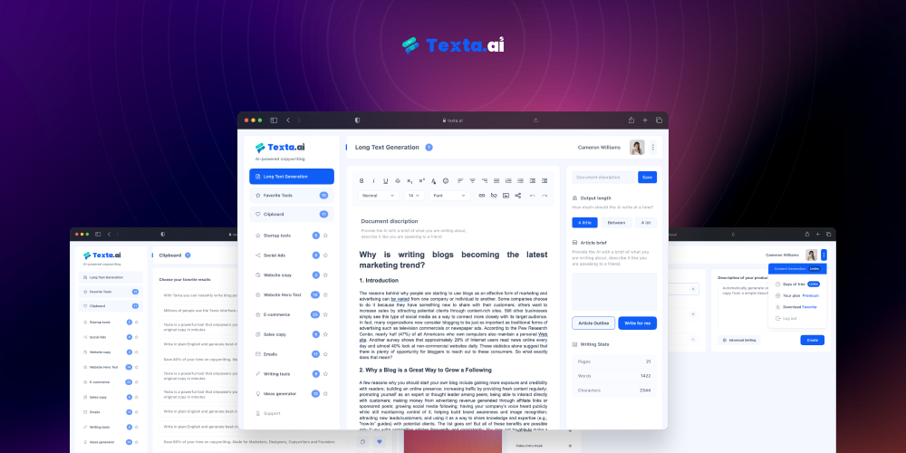 Texta Review: Unleashing the Power of AI in Blog Writing