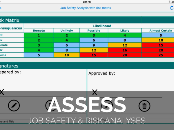 Formotus screenshot: Use Formotus to create forms for risk assessment and safety analysis
